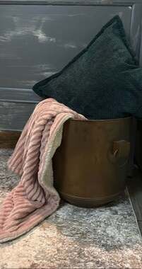 Vintage Regency Brass Medallion Planter